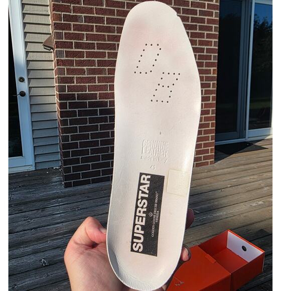 Golden Goose Super-Star "White Patent Leather Blue" - Picture 8 of 11